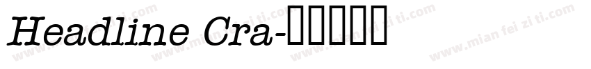 Headline Cra字体转换
